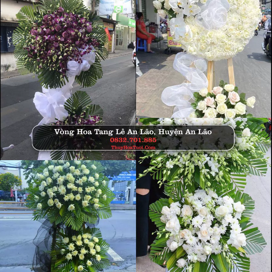 Kệ hoa tang lễ giao tại An Lão, Bình Định