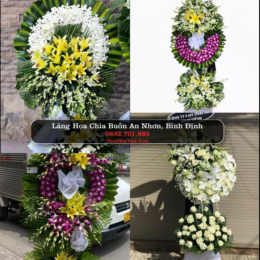 Kệ hoa tang lễ giao tại An Nhơn, Gia Lai