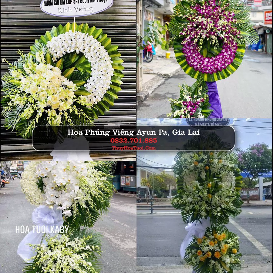 Kệ hoa tang lễ giao tại Ayun Pa, Gia Lai