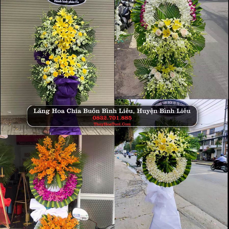 Kệ hoa tang lễ giao tại Bình Liêu, Quảng Ninh
