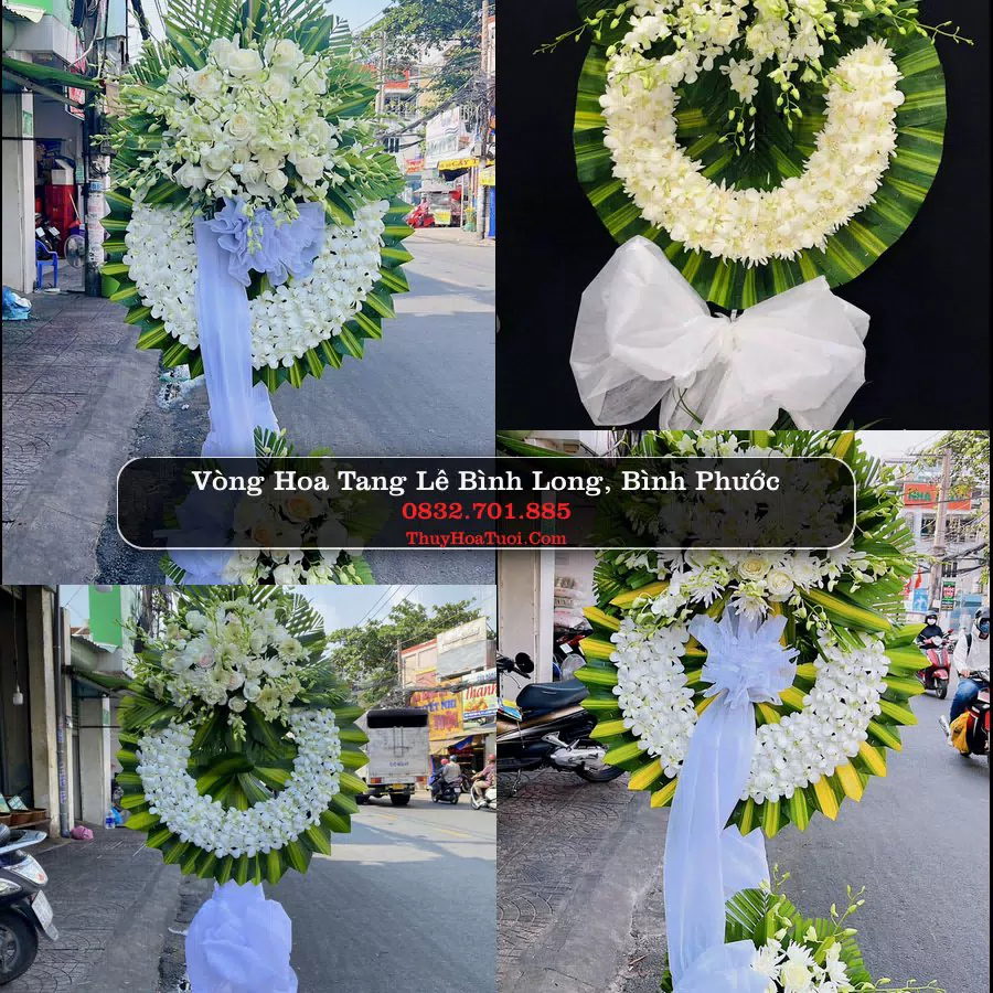 Vòng hoa chia buồn Bình Long, Bình Phước - ThuyHoaTuoi.Com