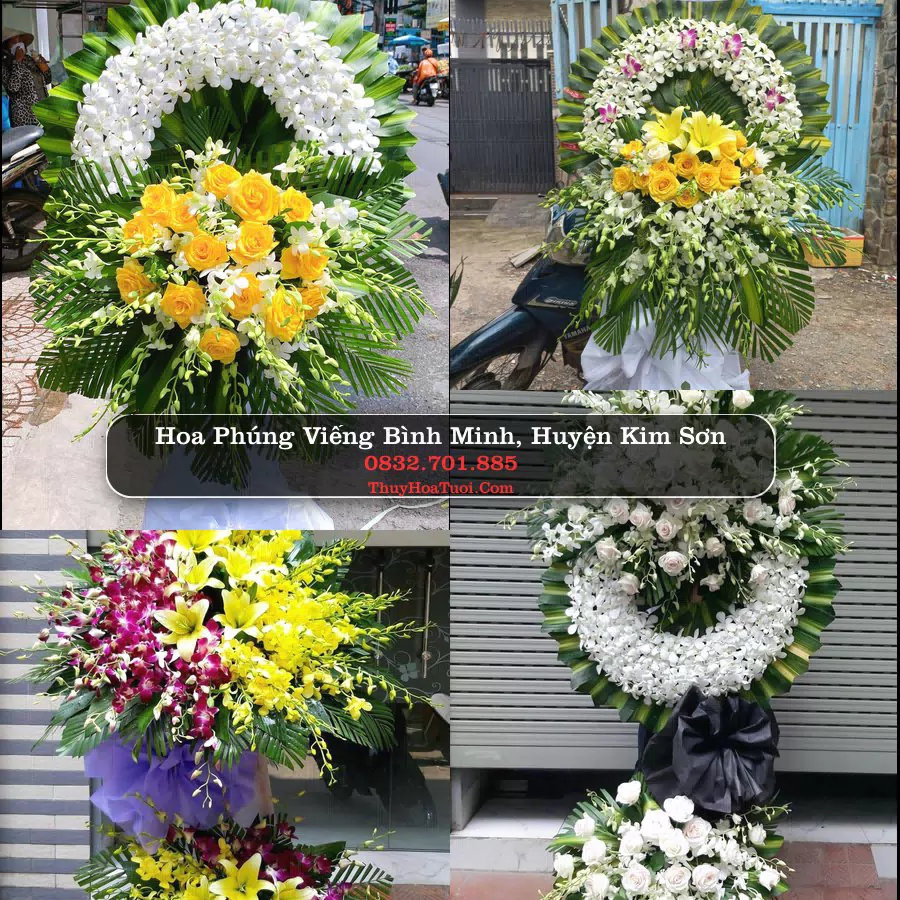 Vòng hoa chia buồn Bình Minh, Kim Sơn - ThuyHoaTuoi.Com