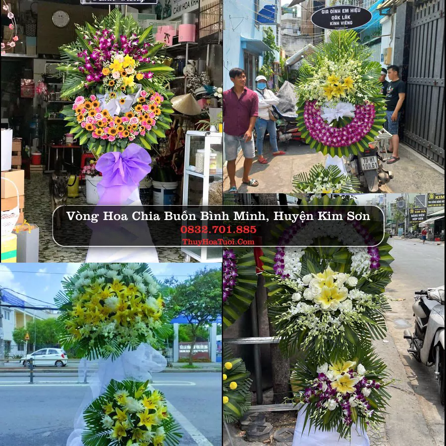 Kệ hoa tang lễ giao tại Bình Minh, Kim Sơn