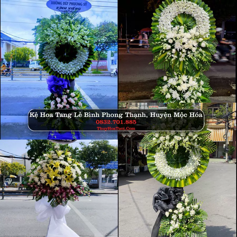 Đặt Hoa Chia Buồn tại Bình Phong Thạnh, Mộc Hóa, Long An (Cũ)