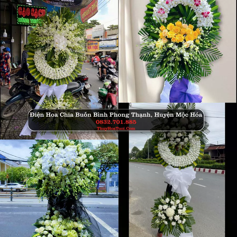 Kệ hoa tang lễ giao tại Bình Phong Thạnh, Long An
