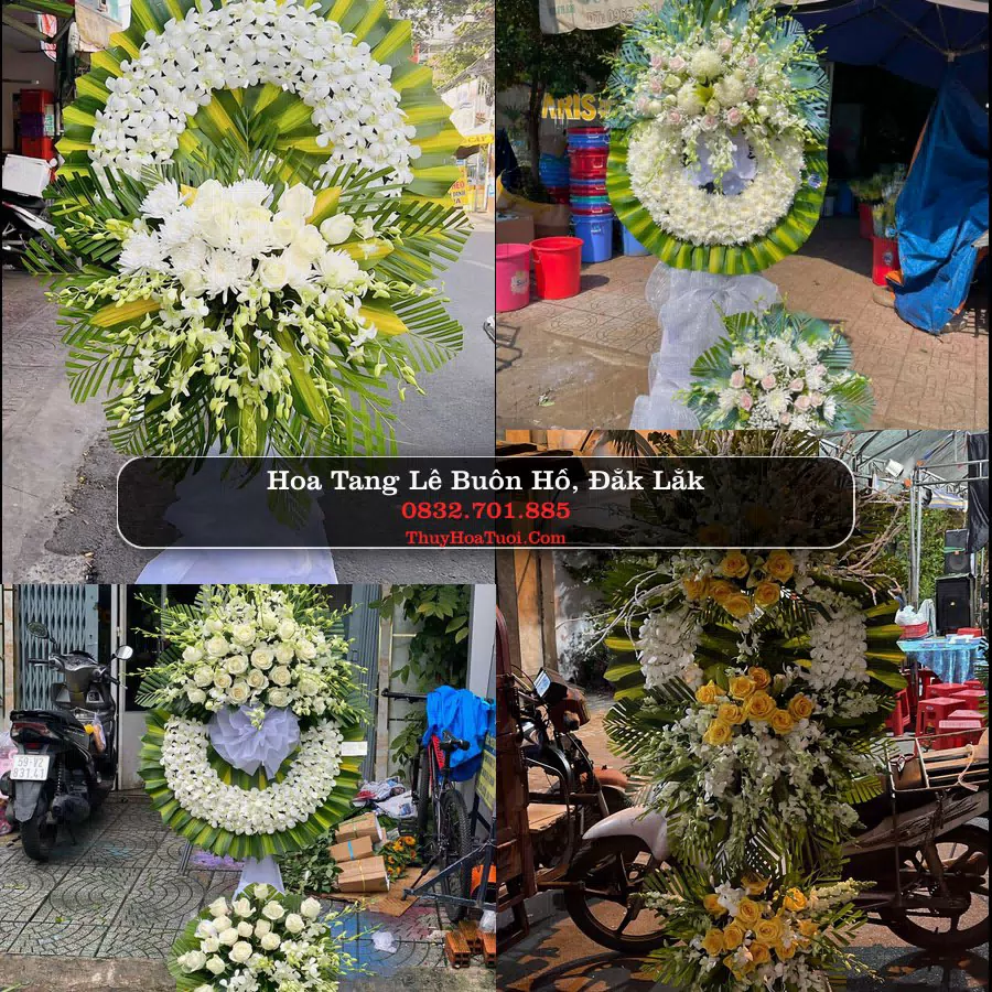 Vòng Hoa Chia Buồn tại Buôn Hồ, Đắk Lắk (Cũ)
