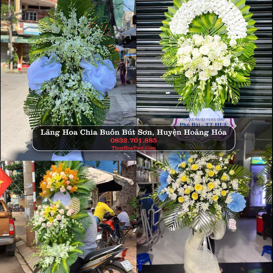 Vòng hoa chia buồn Bút Sơn - ThuyHoaTuoi.Com