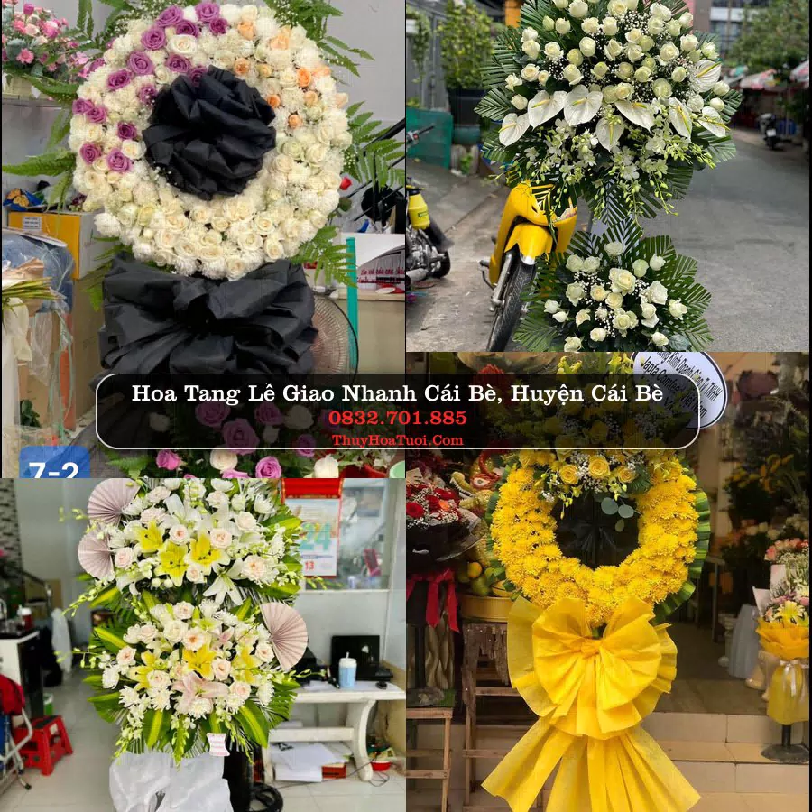 Đặt Vòng Hoa Đám Tang tại Cái Bè, Cái Bè, Tiền Giang (Cũ)