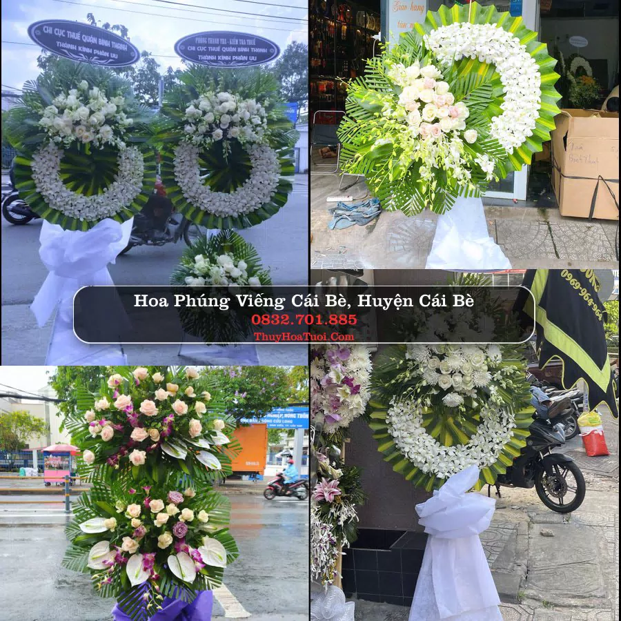 Vòng hoa chia buồn Cái Bè - ThuyHoaTuoi.Com