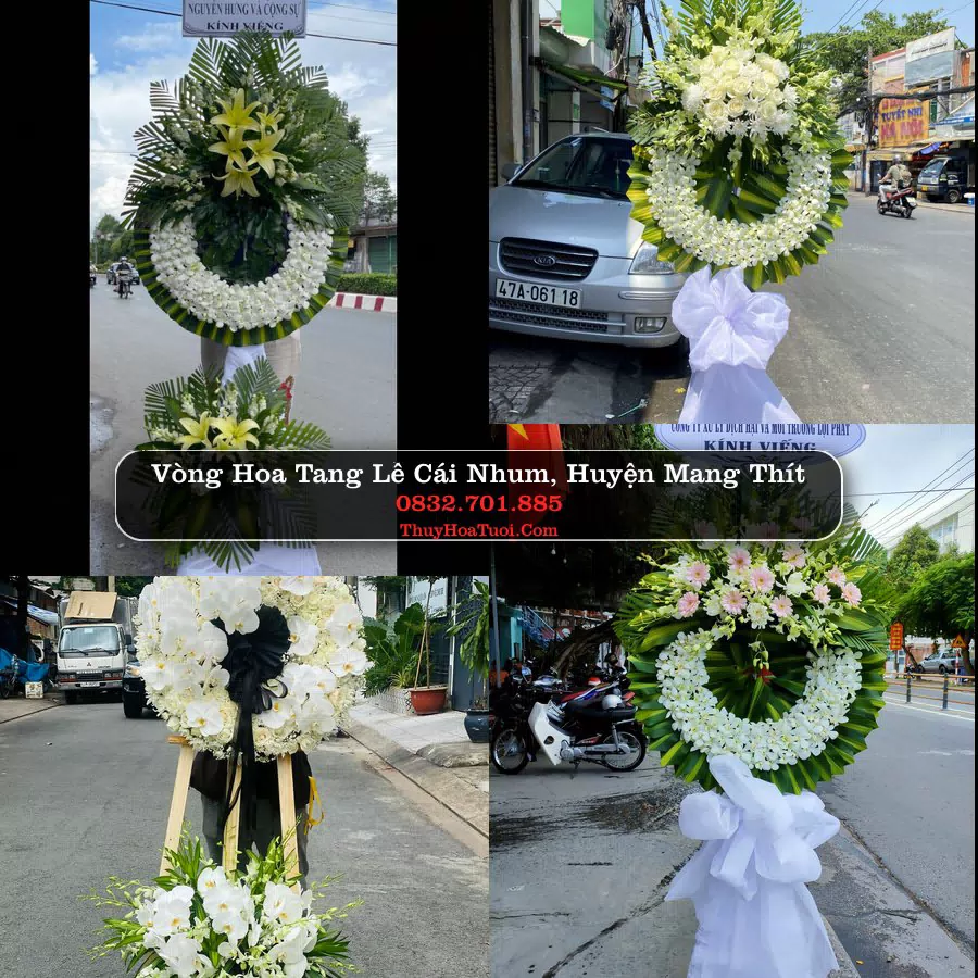 Đặt Hoa Chia Buồn tại Cái Nhum, Mang Thít, Vĩnh Long (Cũ)