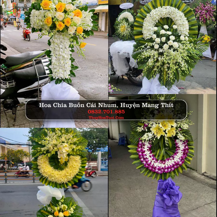Kệ hoa tang lễ giao tại Cái Nhum, Vĩnh Long