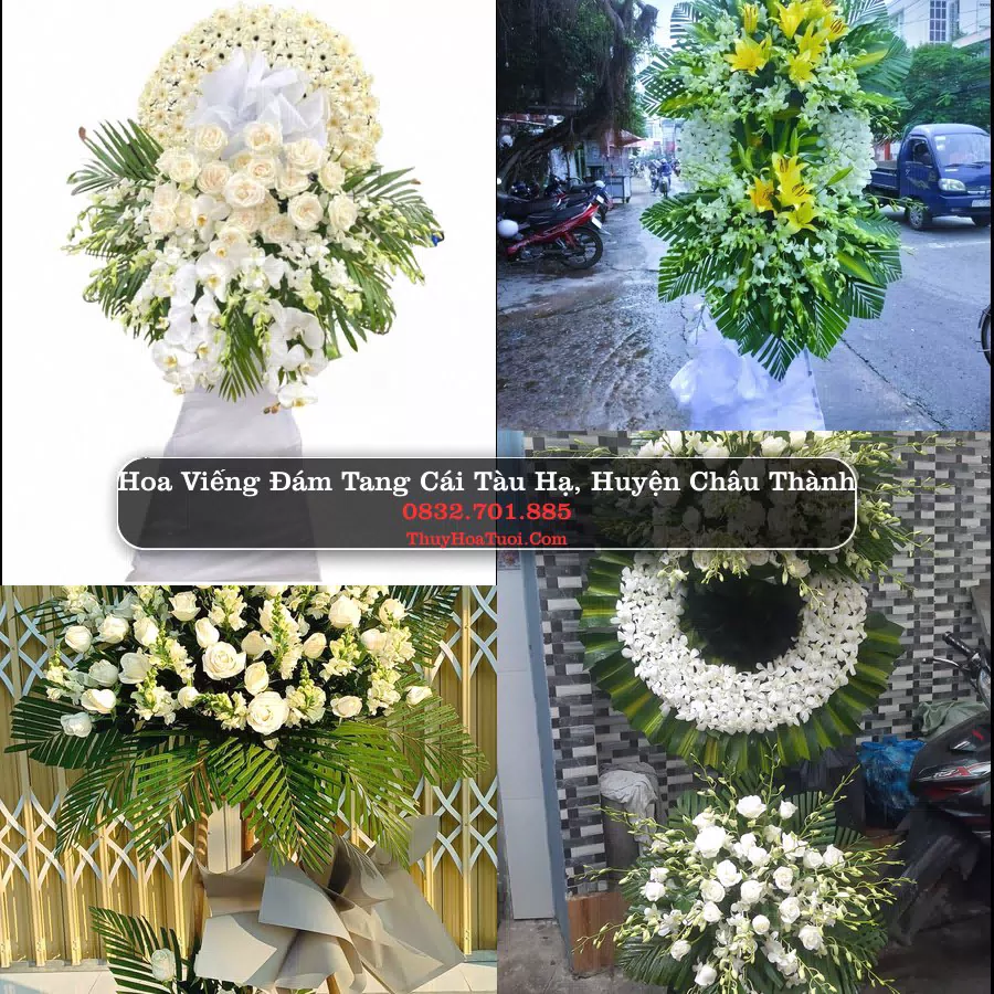 Vòng hoa chia buồn Cái Tàu Hạ - ThuyHoaTuoi.Com