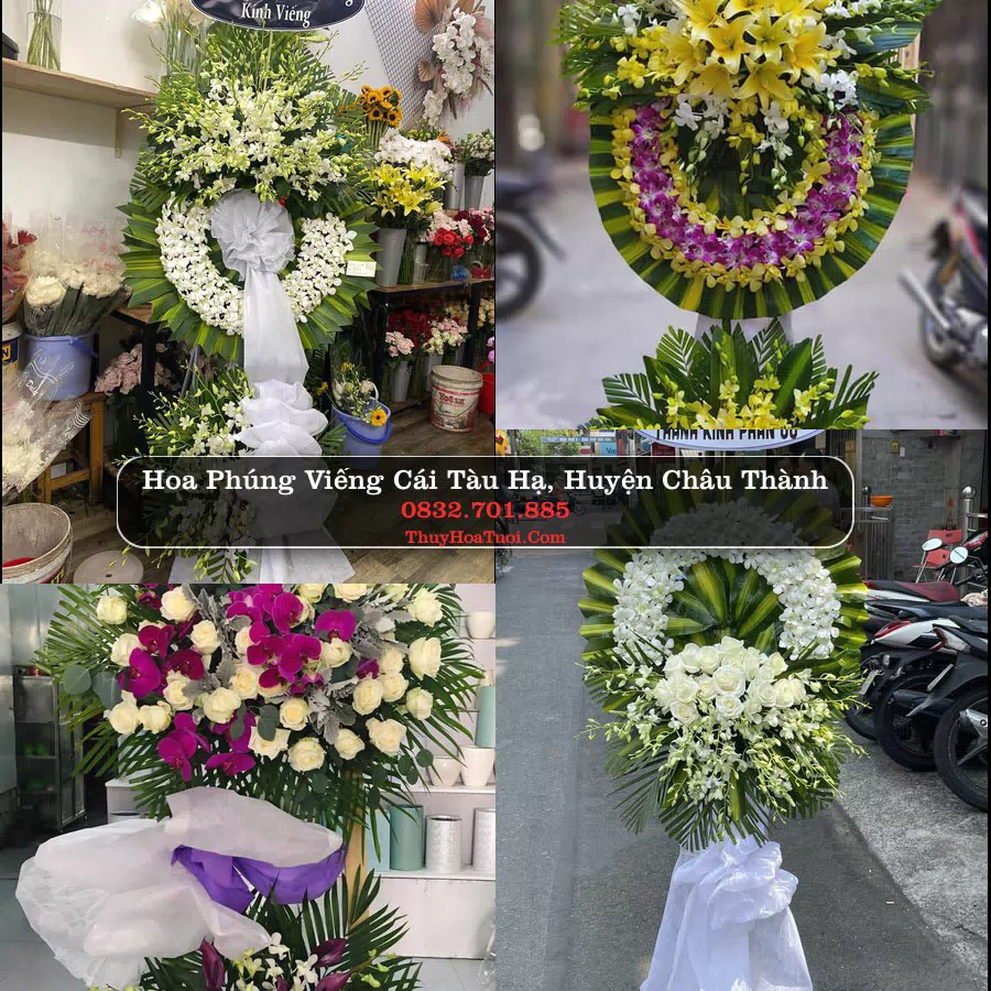 Kệ hoa tang lễ giao tại Cái Tàu Hạ, Đồng Tháp