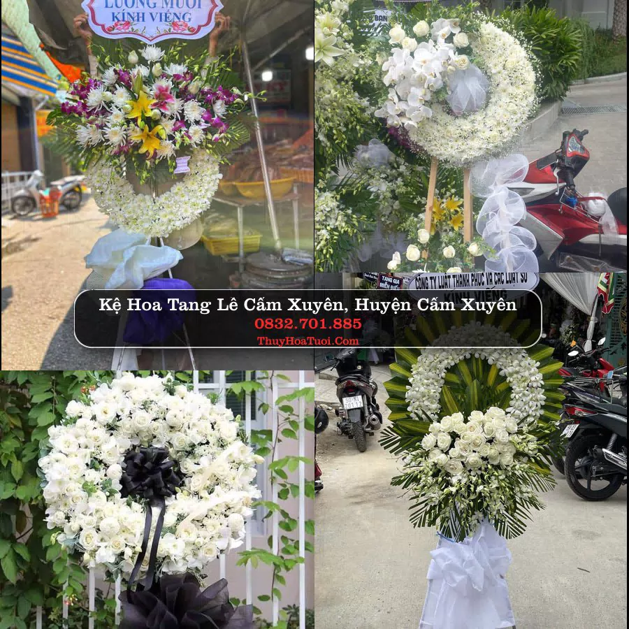 Vòng hoa chia buồn Cẩm Xuyên - ThuyHoaTuoi.Com