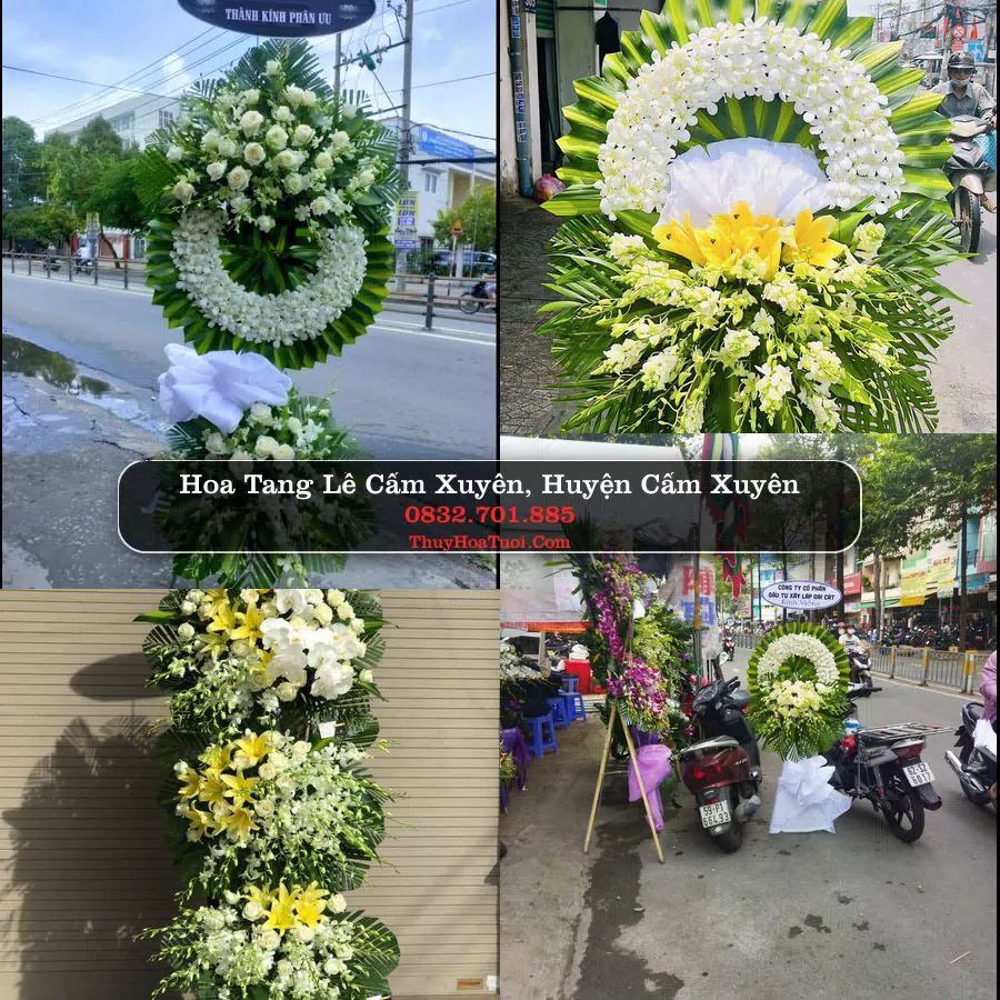 Kệ hoa tang lễ giao tại Cẩm Xuyên, Hà Tĩnh
