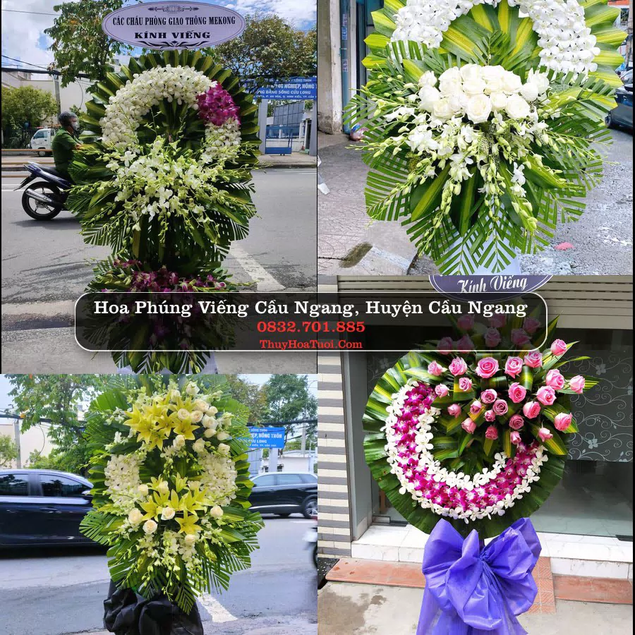 Vòng hoa tang lễ Cầu Ngang - ThuyHoaTuoi.Com