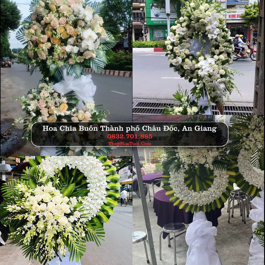Vòng hoa chia buồn Thành phố Châu Đốc - ThuyHoaTuoi.Com