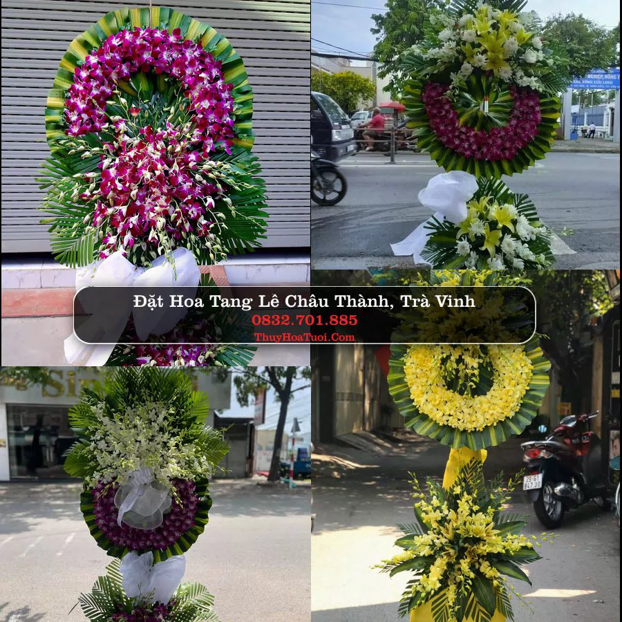 Vòng hoa chia buồn Châu Thành, Trà Vinh - ThuyHoaTuoi.Com