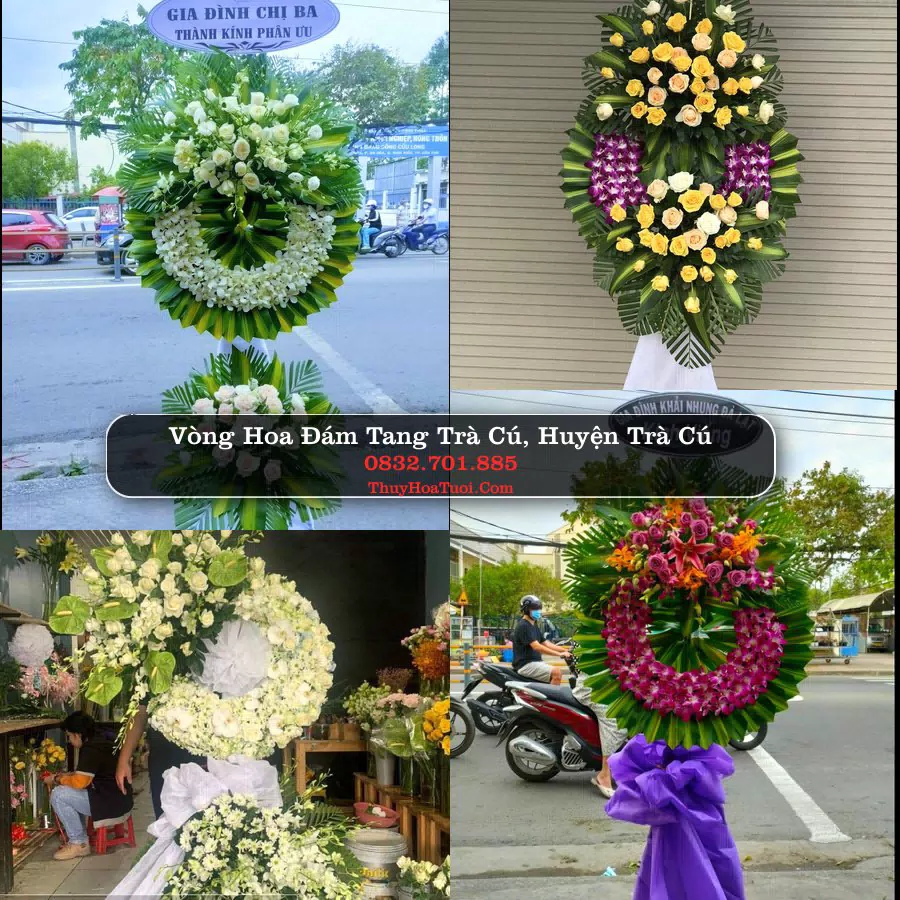 Kệ hoa tang lễ giao tại Trà Cú, Trà Vinh