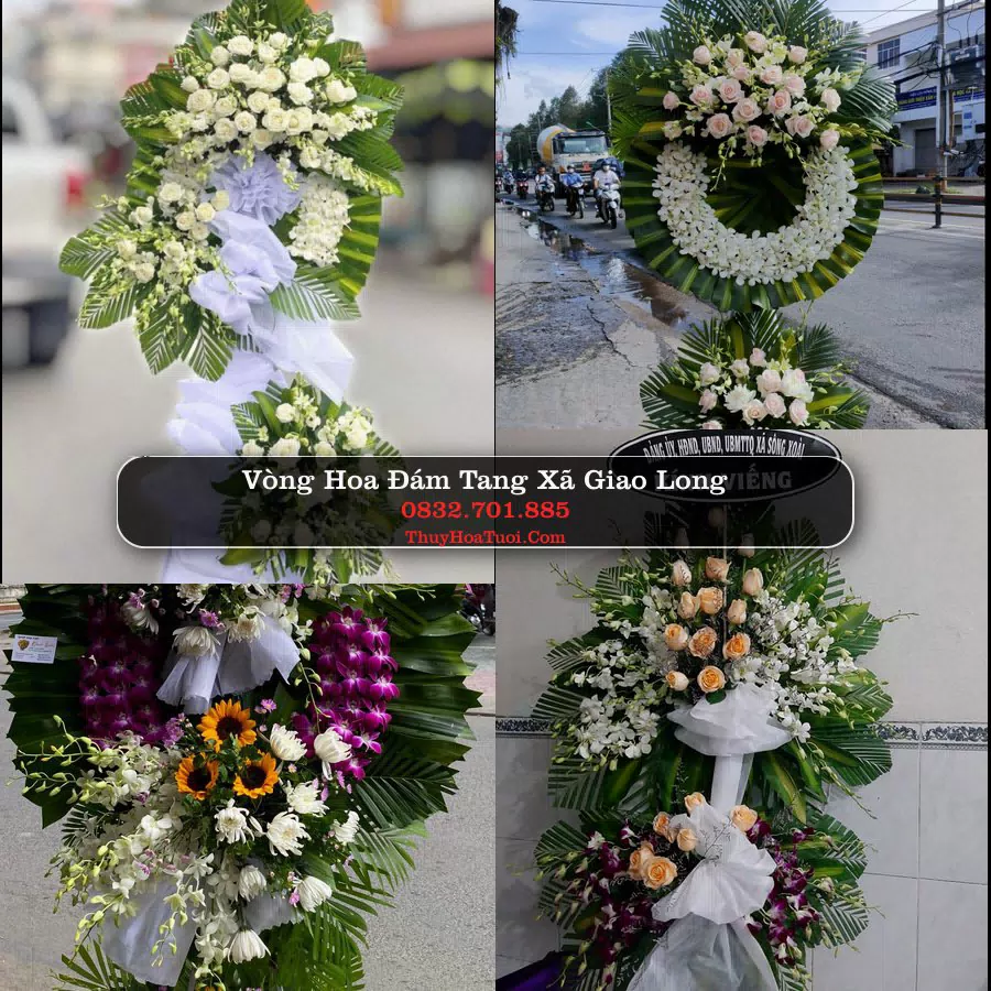 Kệ hoa tang lễ giao tại Xã Giao Long, Vĩnh Long