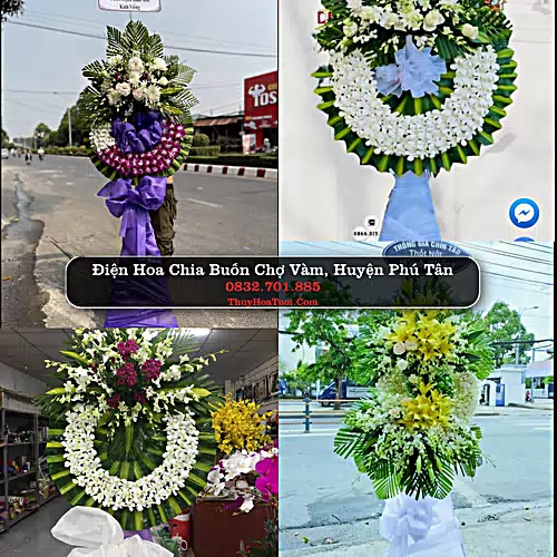 Đặt Hoa Đám Tang tại Chợ Vàm, Phú Tân, An Giang (Cũ)