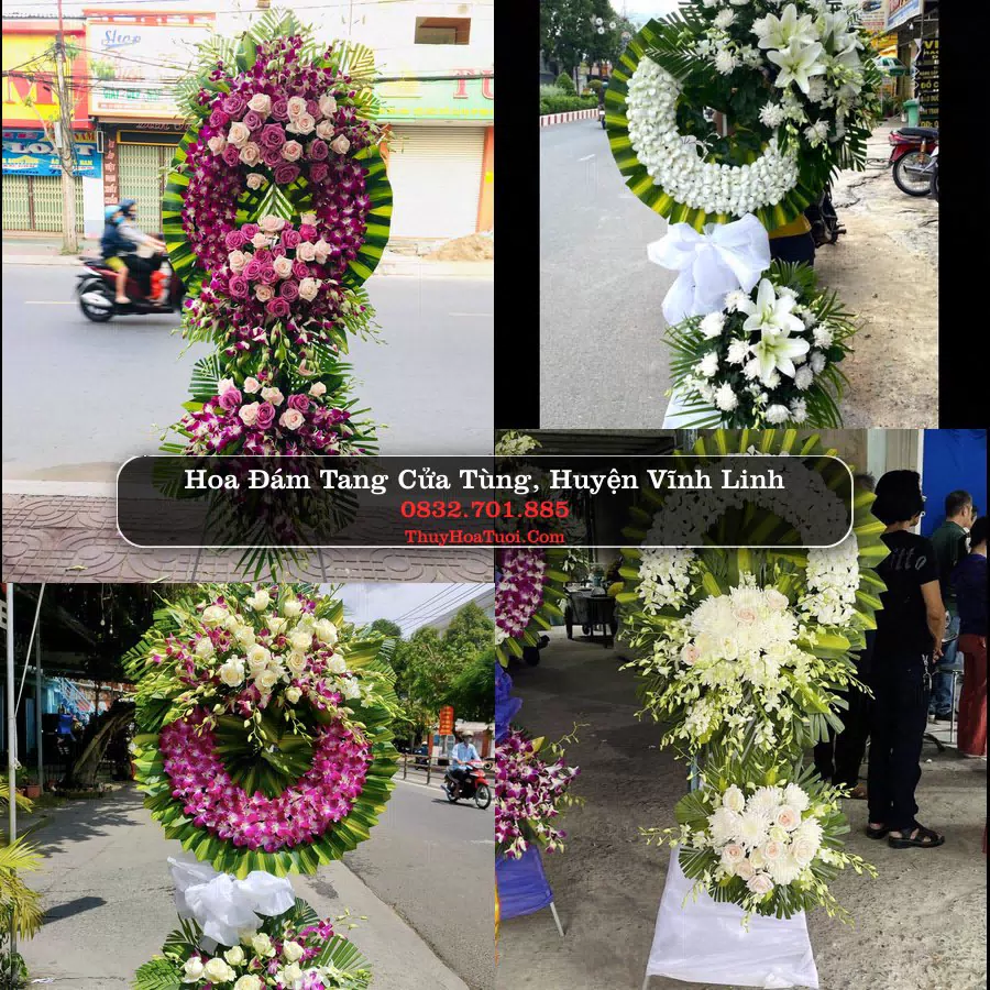 Vòng hoa tang lễ Cửa Tùng - ThuyHoaTuoi.Com