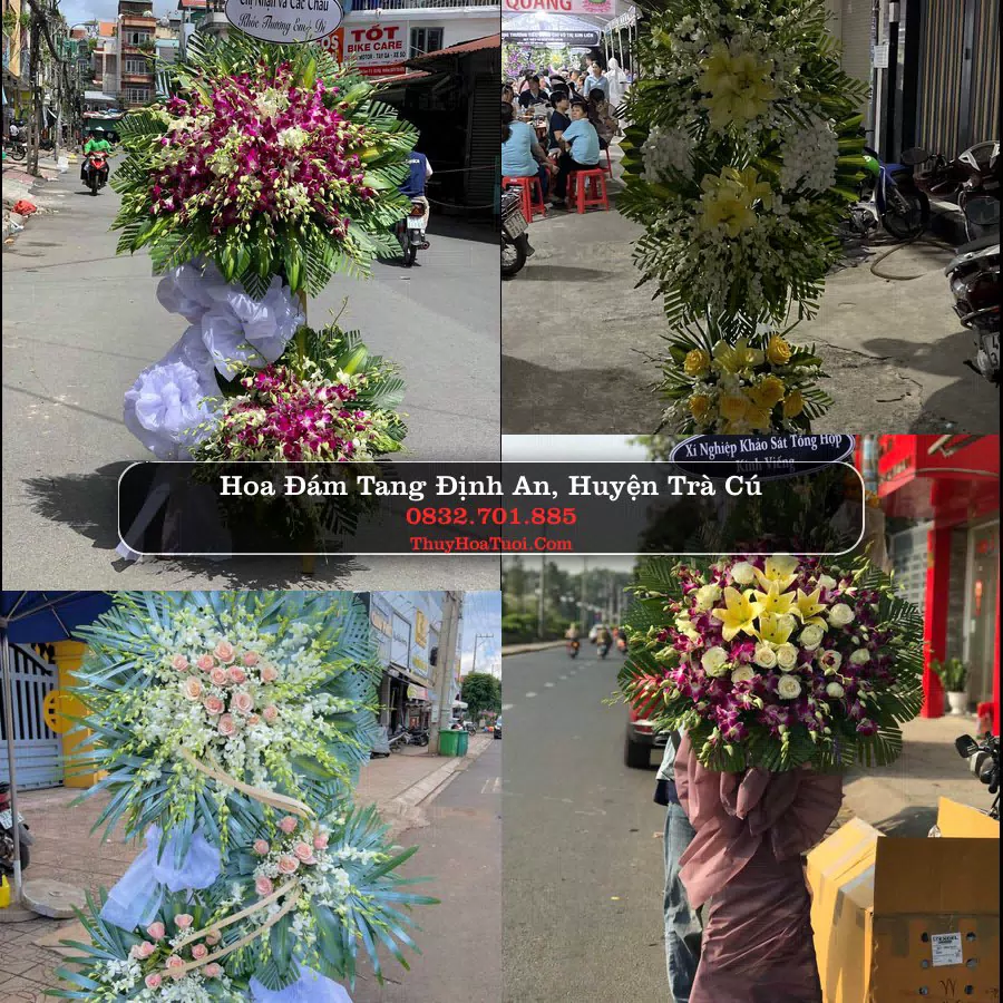 Vòng hoa chia buồn Định An - ThuyHoaTuoi.Com