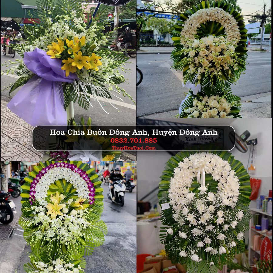 Vòng hoa chia buồn Đông Anh - ThuyHoaTuoi.Com