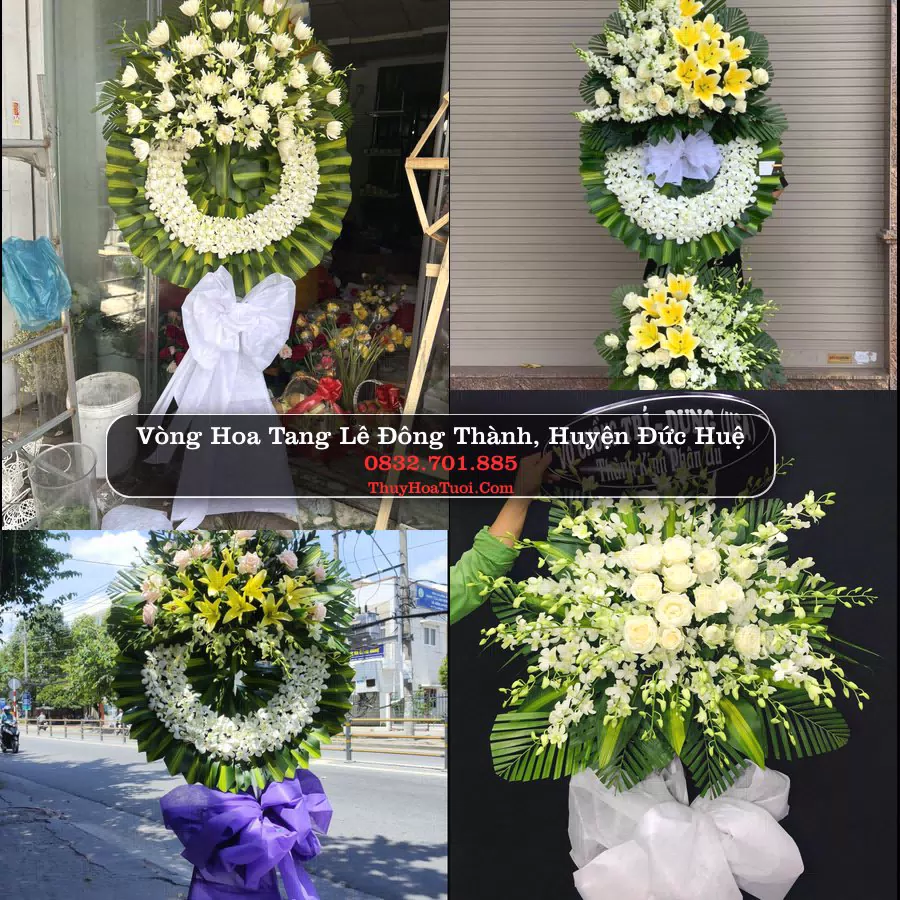 Đặt Hoa Đám Tang tại Đông Thành, Đức Huệ, Long An (Cũ)