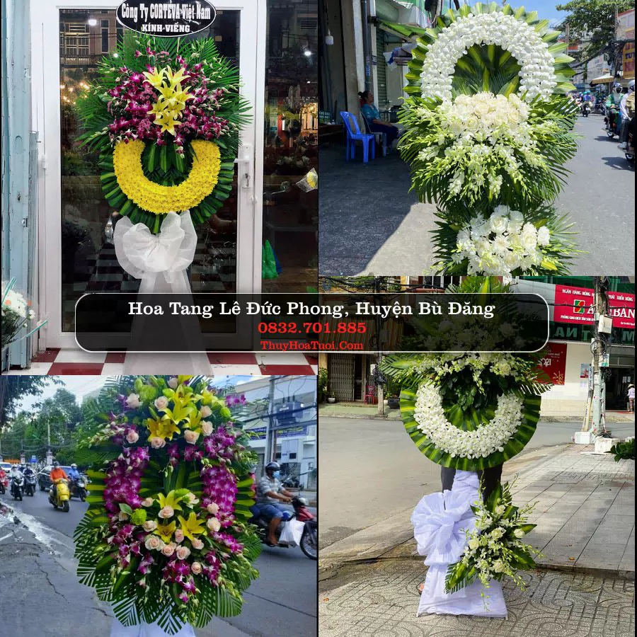 Kệ hoa tang lễ giao tại Đức Phong, Bù Đăng