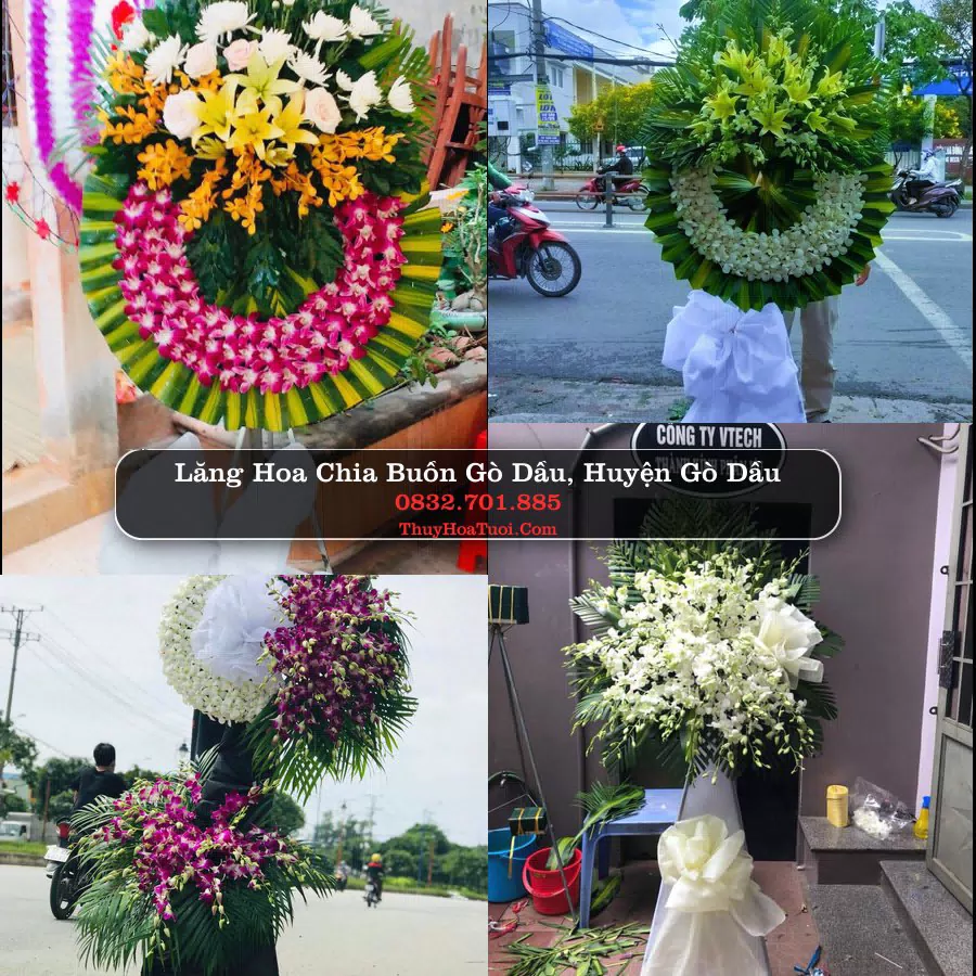 Vòng hoa chia buồn Gò Dầu - ThuyHoaTuoi.Com