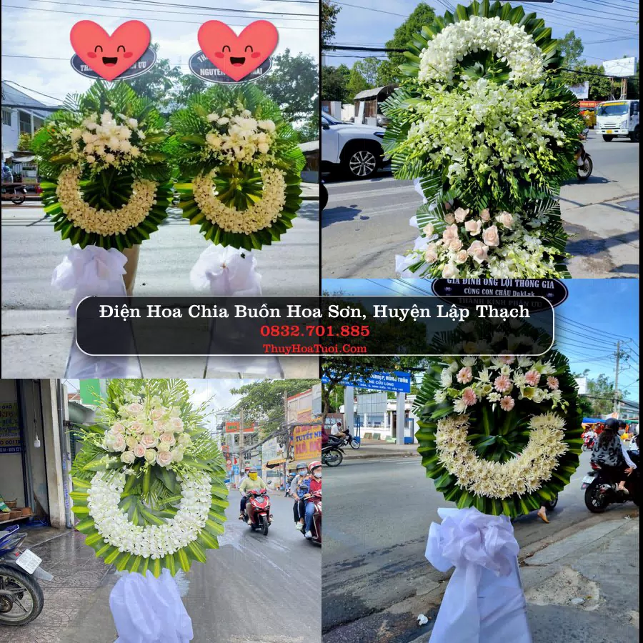 Kệ hoa tang lễ giao tại Hoa Sơn, Vĩnh Phúc