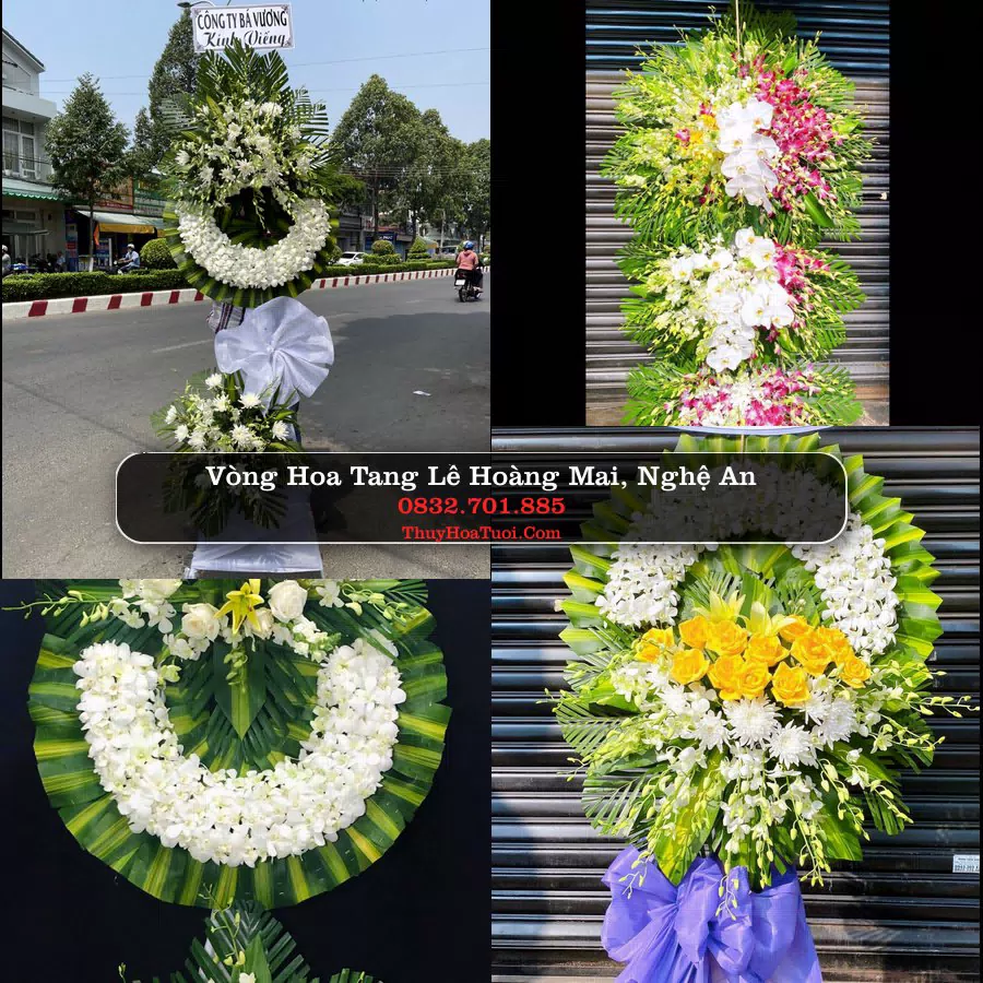 Kệ hoa tang lễ giao tại Hoàng Mai, Nghệ An