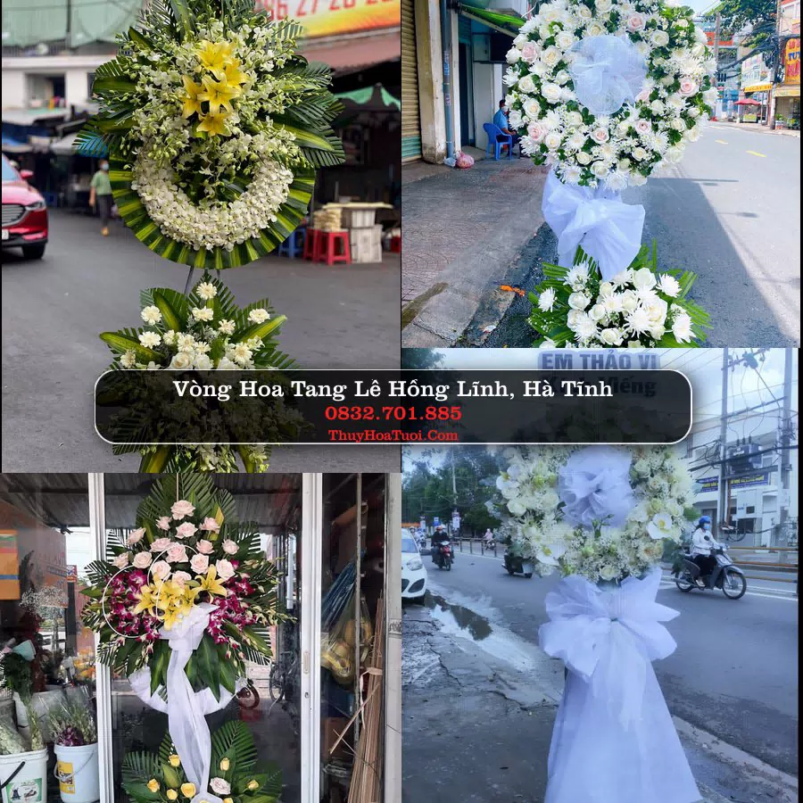 Kệ hoa tang lễ giao tại Hồng Lĩnh, Hà Tĩnh