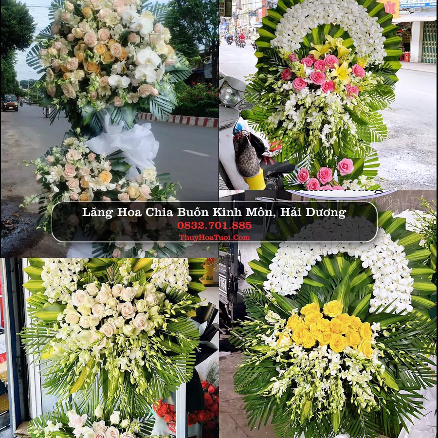Vòng hoa chia buồn Kinh Môn - ThuyHoaTuoi.Com