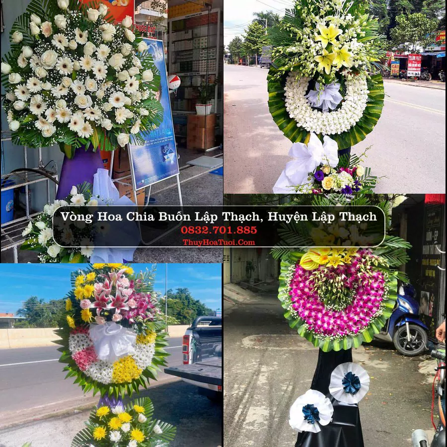 Kệ hoa tang lễ giao tại Lập Thạch, Vĩnh Phúc