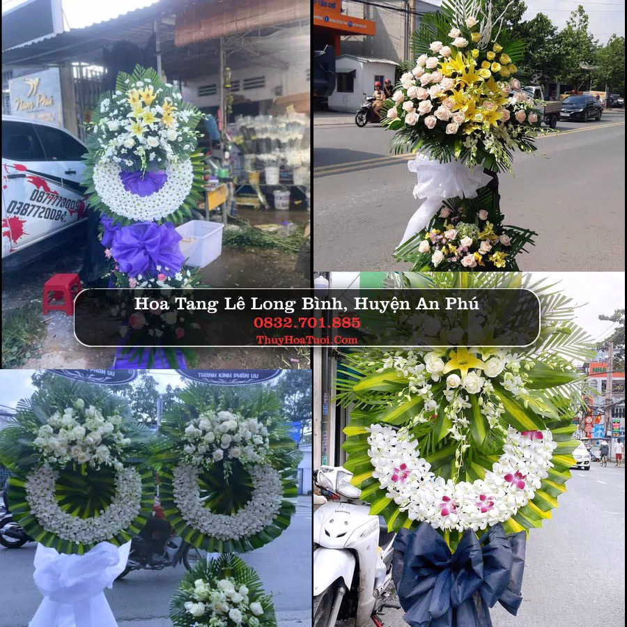 Vòng hoa chia buồn Long Bình - ThuyHoaTuoi.Com