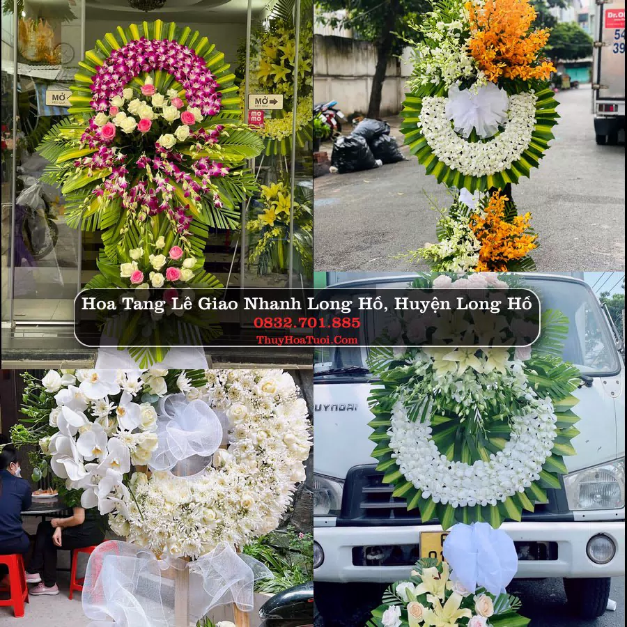 Kệ hoa tang lễ giao tại Long Hồ, Vĩnh Long