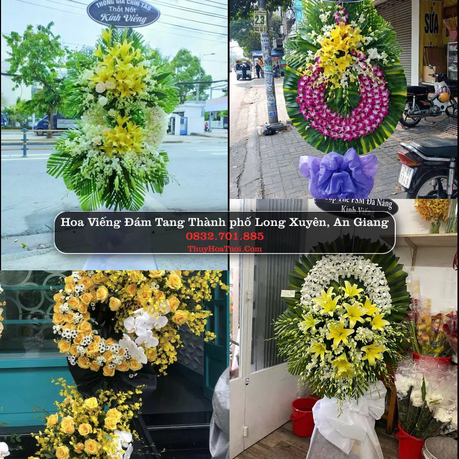 Vòng hoa chia buồn Thành phố Long Xuyên - ThuyHoaTuoi.Com