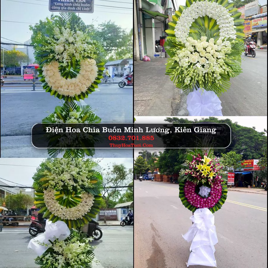 Vòng hoa chia buồn Minh Lương - ThuyHoaTuoi.Com