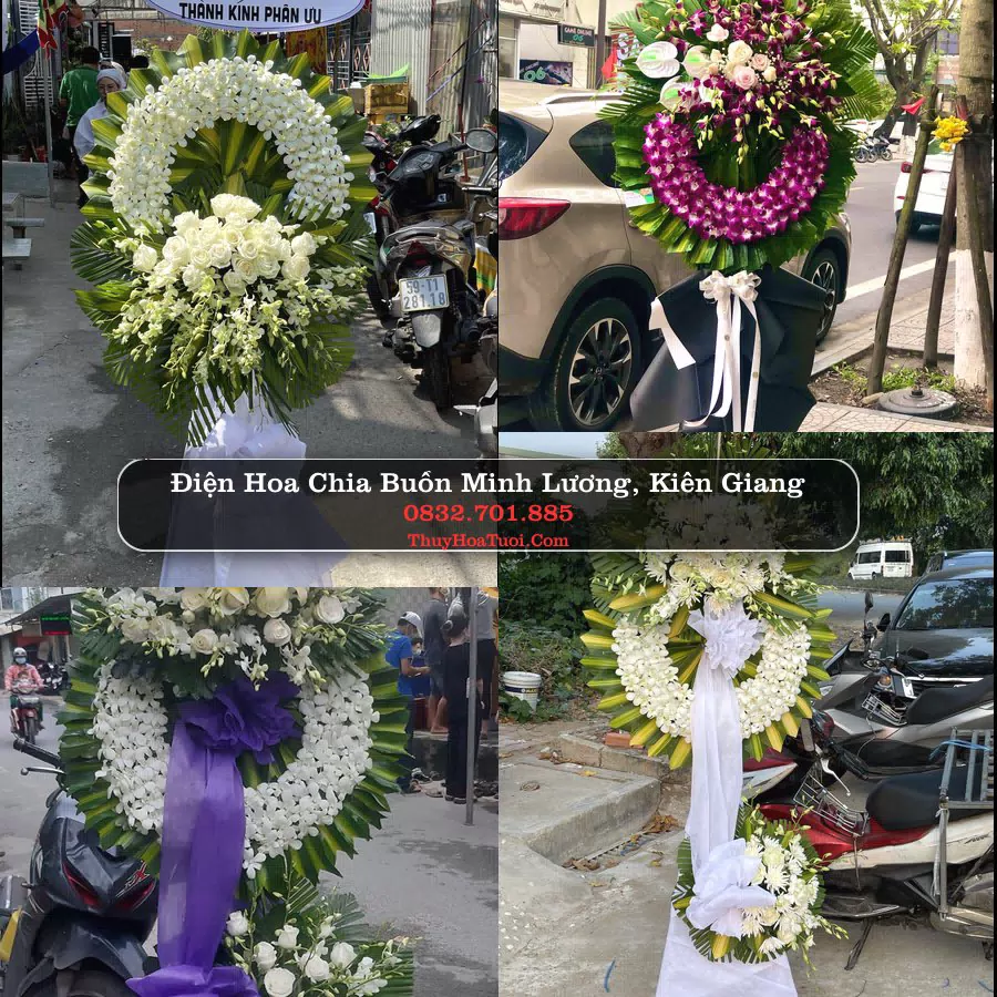 Kệ hoa tang lễ giao tại Minh Lương, Kiên Giang