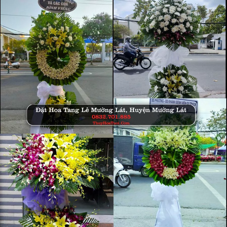 Vòng hoa chia buồn Mường Lát, Thanh Hóa - ThuyHoaTuoi.Com