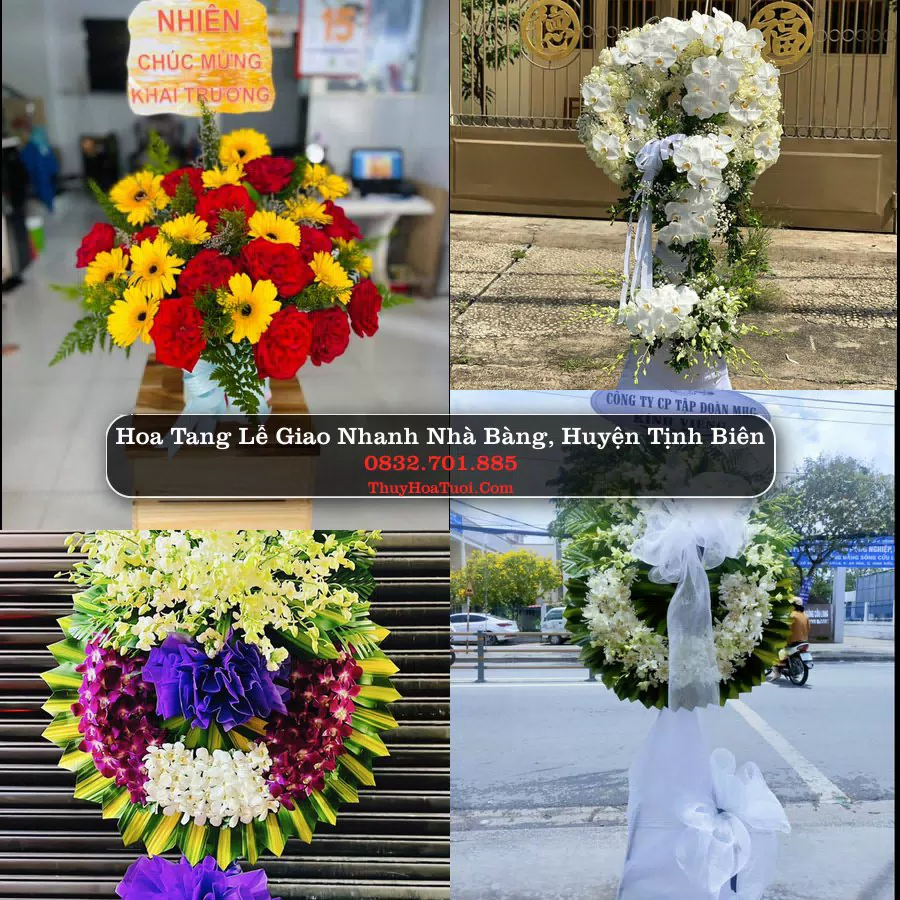 Đặt Vòng Hoa Chia Buồn tại Nhà Bàng, Tịnh Biên, An Giang (Cũ)