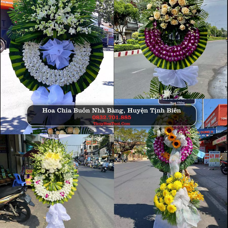 Vòng hoa chia buồn Nhà Bàng - ThuyHoaTuoi.Com