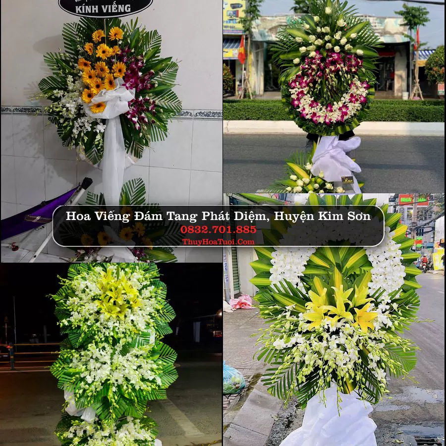 Vòng hoa chia buồn Phát Diệm, Kim Sơn - ThuyHoaTuoi.Com