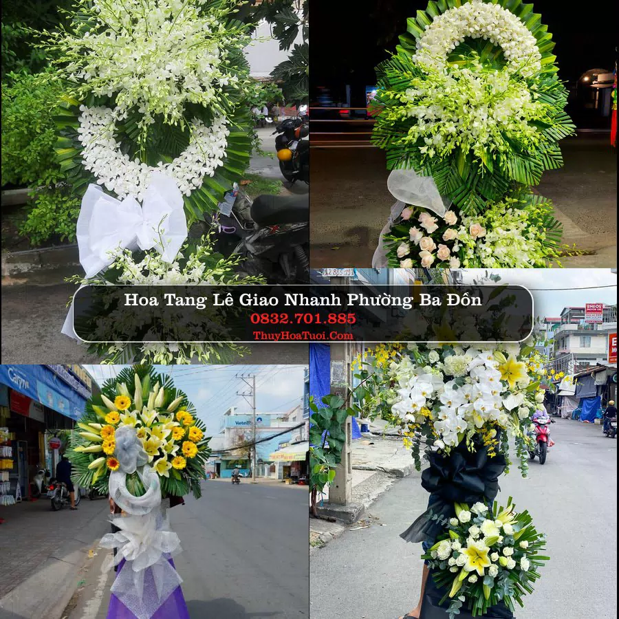 Kệ hoa tang lễ giao tại Phường Ba Đồn, Quảng Trị