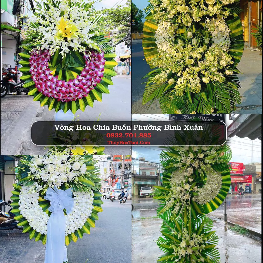 Vòng hoa chia buồn Phường Bình Xuân - ThuyHoaTuoi.Com