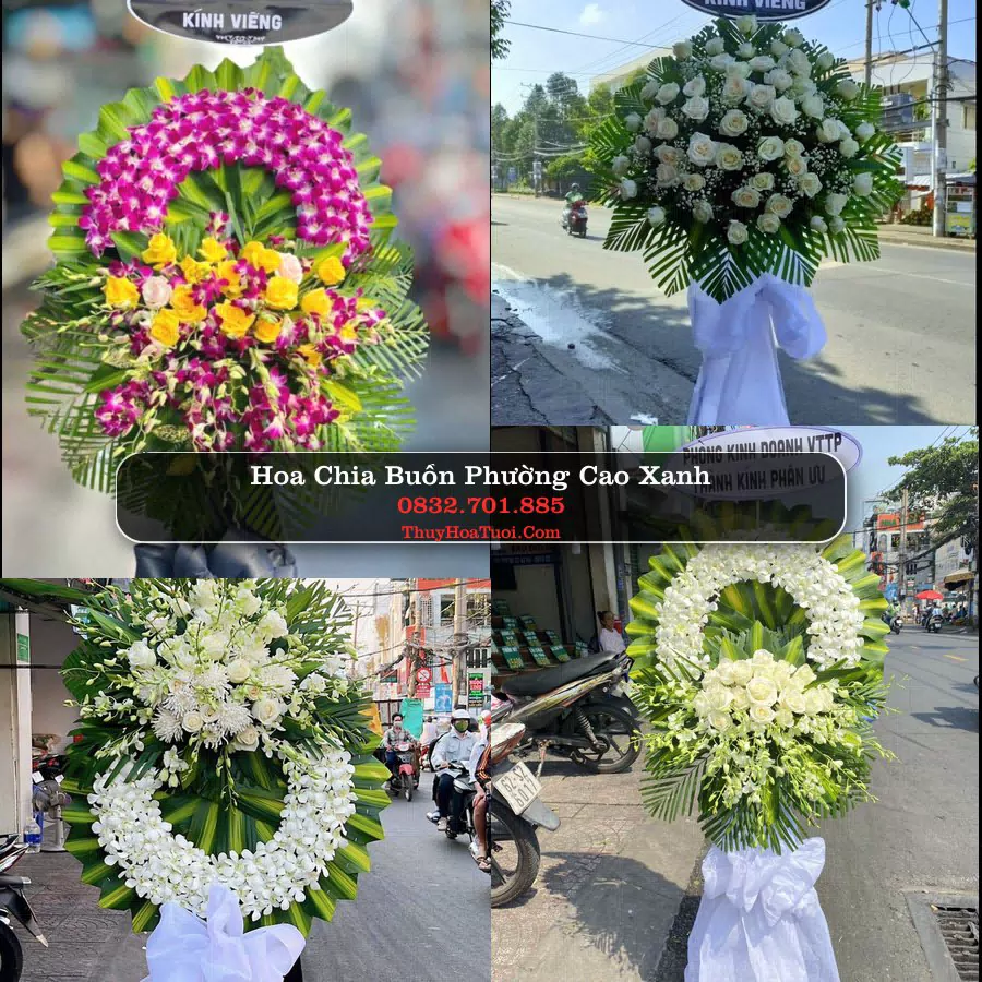Vòng hoa chia buồn Phường Cao Xanh - ThuyHoaTuoi.Com