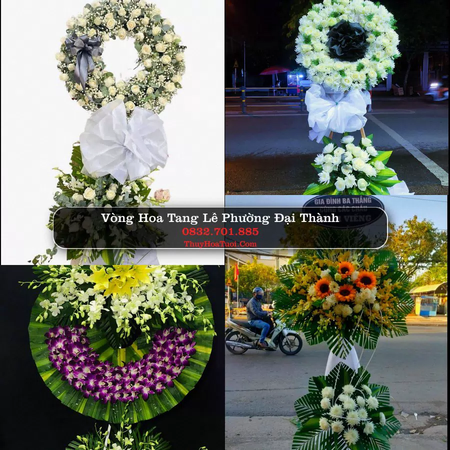 Vòng hoa chia buồn Phường Đại Thành - ThuyHoaTuoi.Com