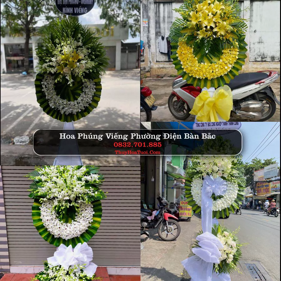 Vòng hoa chia buồn Phường Điện Bàn Bắc - ThuyHoaTuoi.Com
